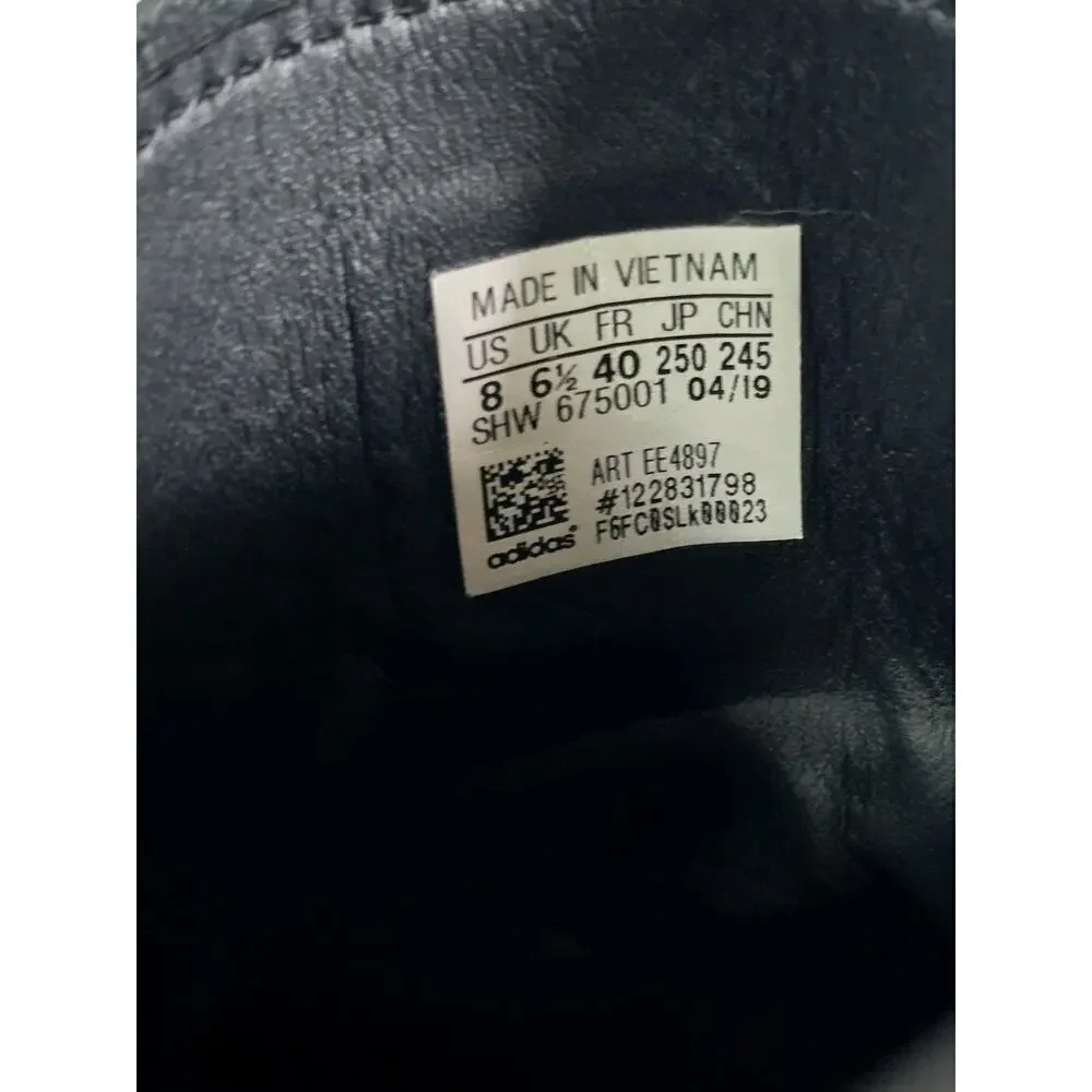 Adidas Originals Women's Black White Kiellor Xtra Leather High Top Sneakers 8